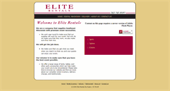 Desktop Screenshot of eliterentalsonline.com